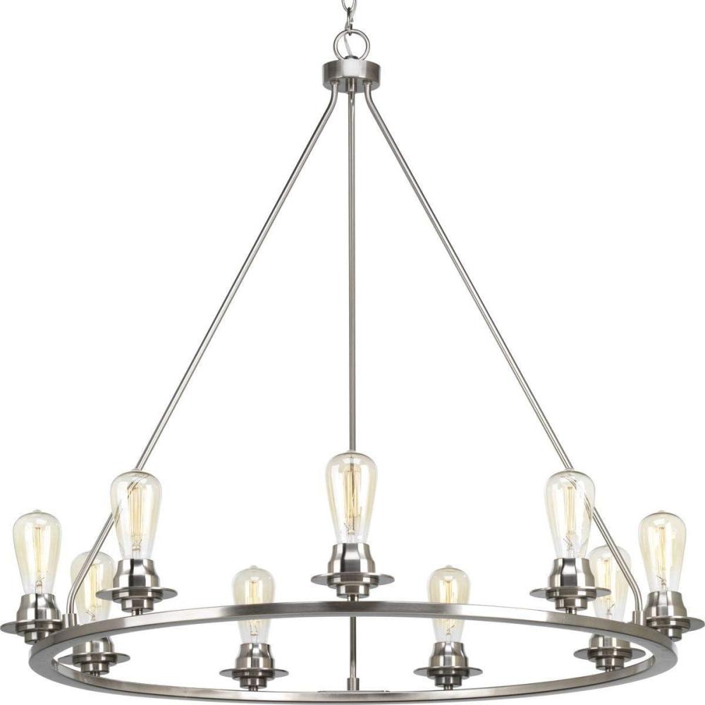 image:imageProgress Lighting Debut Collection NineLight ChandelierBrushed Nickel