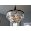 Progress Lighting Glimmer Collection 6-Light Clear Glass Luxe Pendant Light Antique Bronze(Bronze)
