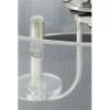 Progress Lighting Marche Collection 5-Light Grey Mylar Shade Luxe Chandelier Light Polished Nickel