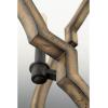 Progress Lighting Spicewood Collection 4-Light Farmhouse Chandelier Light Gilded Iron Black