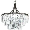 Progress Lighting Glimmer Collection 6-Light Clear Glass Luxe Pendant Light Antique Bronze(Bronze)