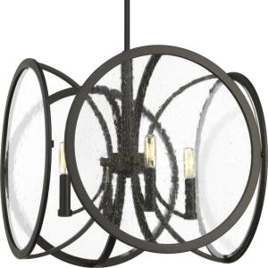 Progress Lighting P500048-143 Captivate Graphite Four-Light Pendant