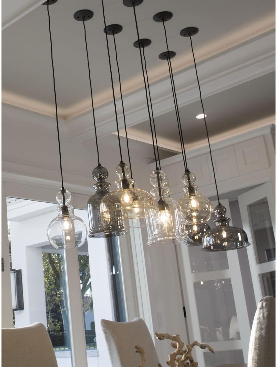image:imageProgress Lighting Conestee Collection 6Light Graphite Farmhouse Pendant LightBronze