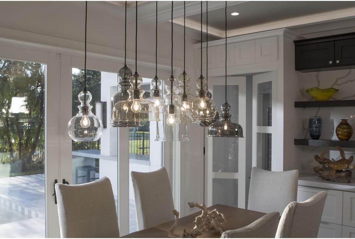 image:imageProgress Lighting Conestee Collection 6Light Graphite Farmhouse Pendant LightNickel