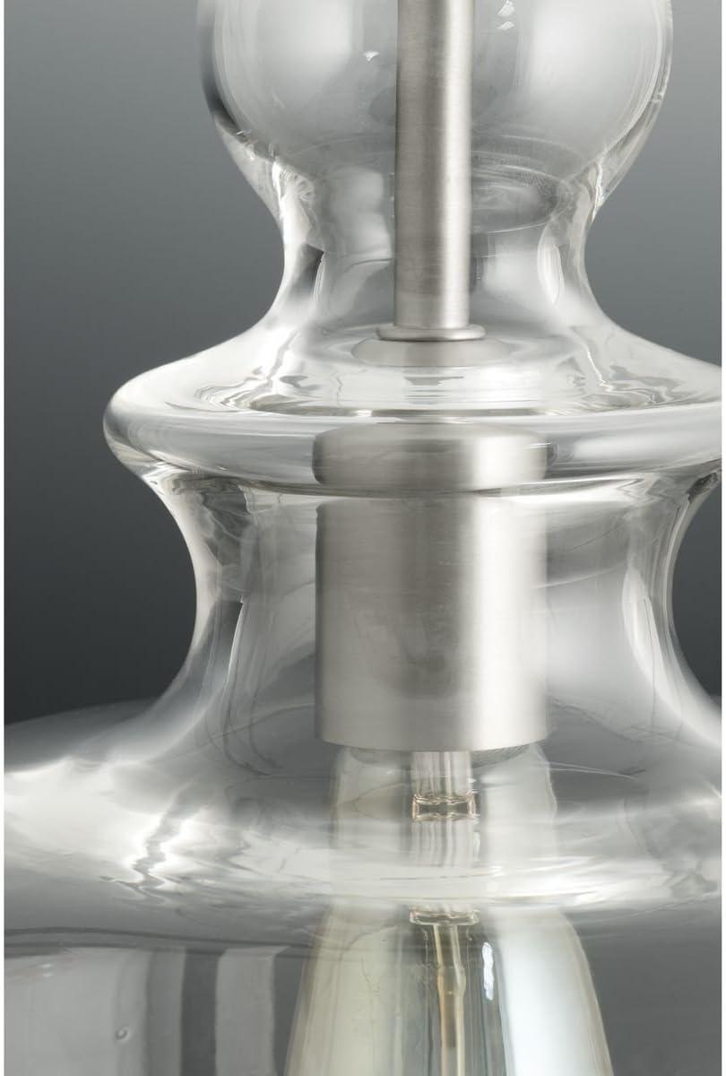 image:imageProgress Lighting Conestee Collection 6Light Graphite Farmhouse Pendant LightNickel