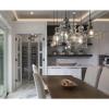 Staunton Collection 1-Light Clear Glass Global Pendant Light Brushed Nickel(Black)