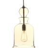 Staunton Collection 1-Light Clear Glass Global Pendant Light Brushed Nickel(Bronze)