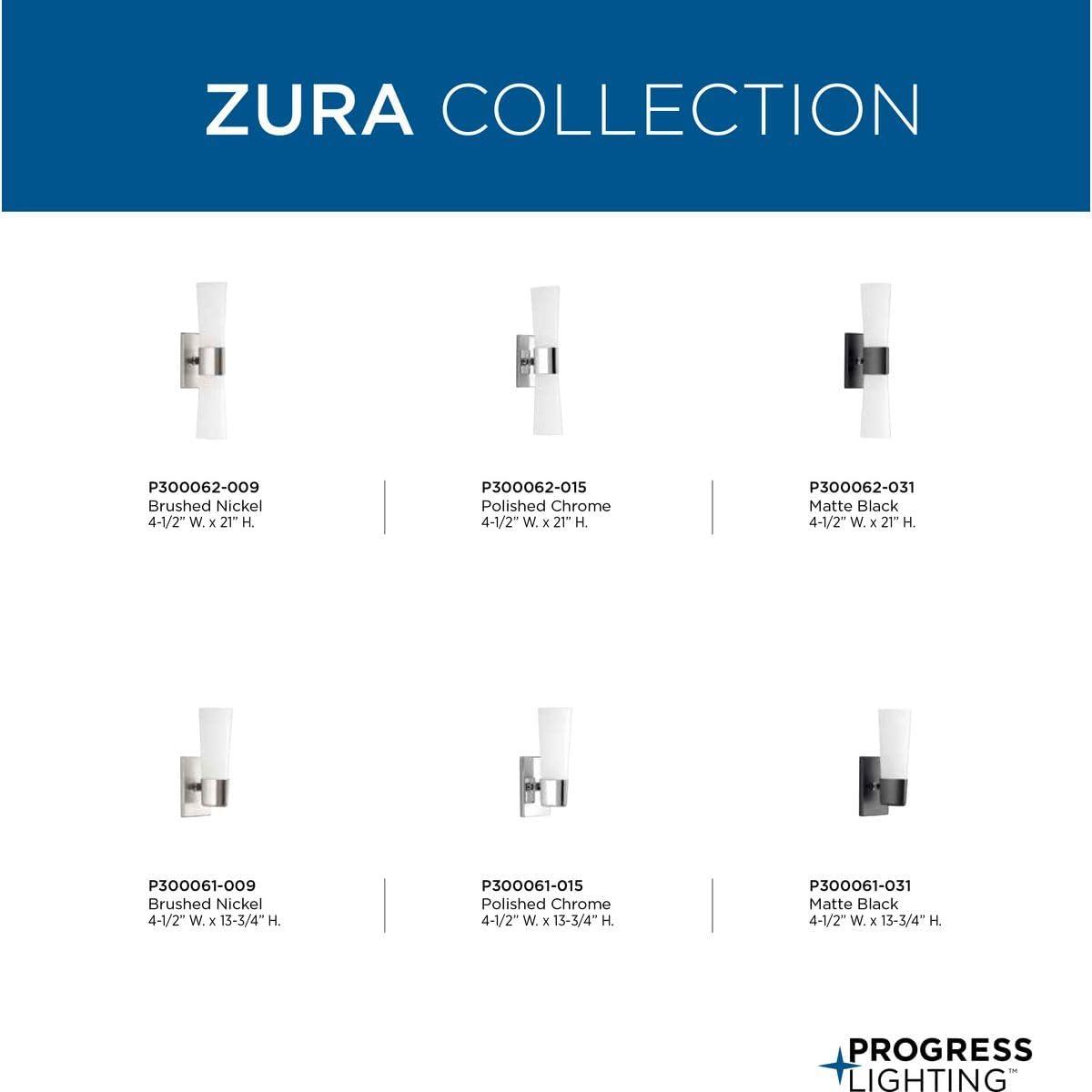 image:imageProgress Lighting P300062015 Zura Bath amp Vanity Chrome 2100x450x450Matte Black