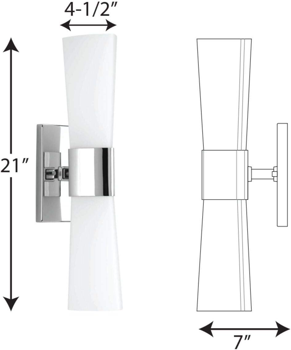 image:imageProgress Lighting P300062015 Zura Bath amp Vanity Chrome 2100x450x450Polished Chrome