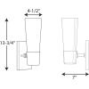 Progress Lighting P300062-015 Zura Bath & Vanity, Chrome, 21.00×4.50×4.50(Polished Chrome)