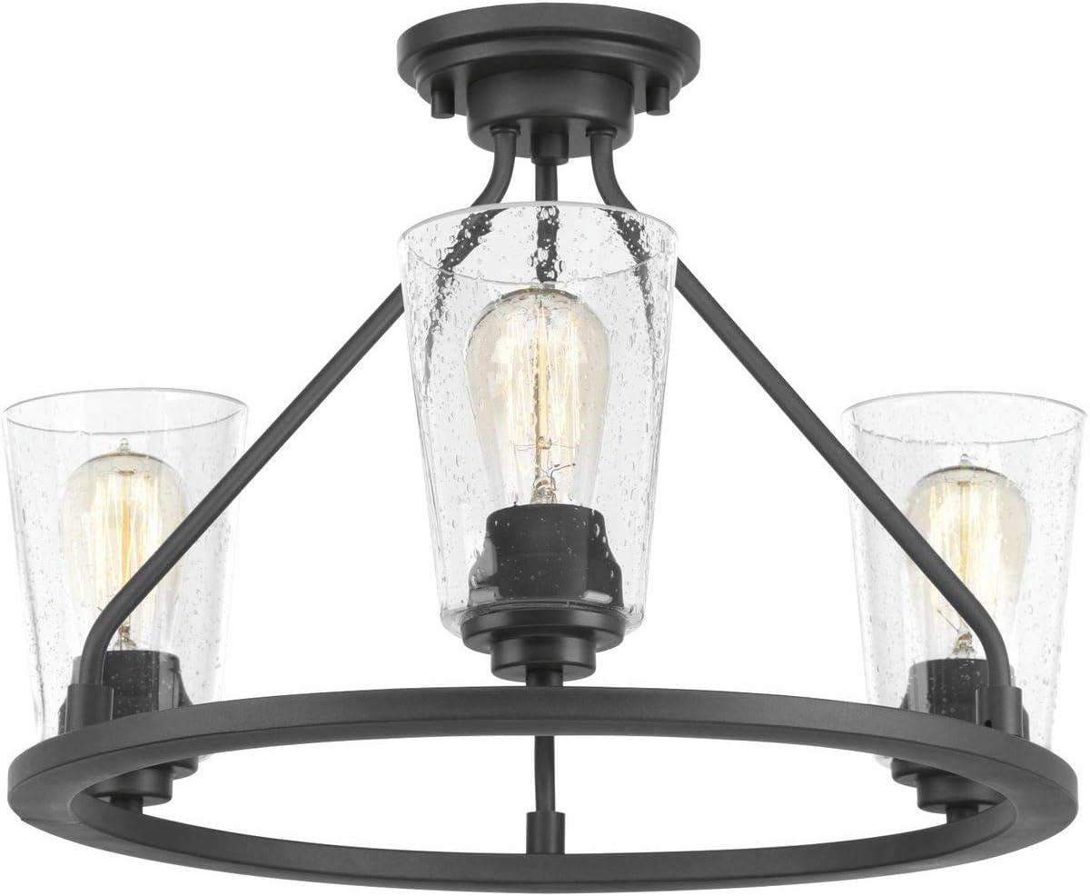 image:imageProgress Lighting Debut Collection 3Light Farmhouse Chandelier Light Brushed NickelBlack