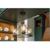 Progress Lighting Debut Collection 3-Light Farmhouse Chandelier Light Brushed Nickel(Black)