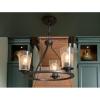 Progress Lighting Debut Collection 3-Light Farmhouse Chandelier Light Brushed Nickel(Black)