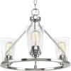 Progress Lighting Debut Collection 3-Light Farmhouse Chandelier Light Brushed Nickel(Nickel)