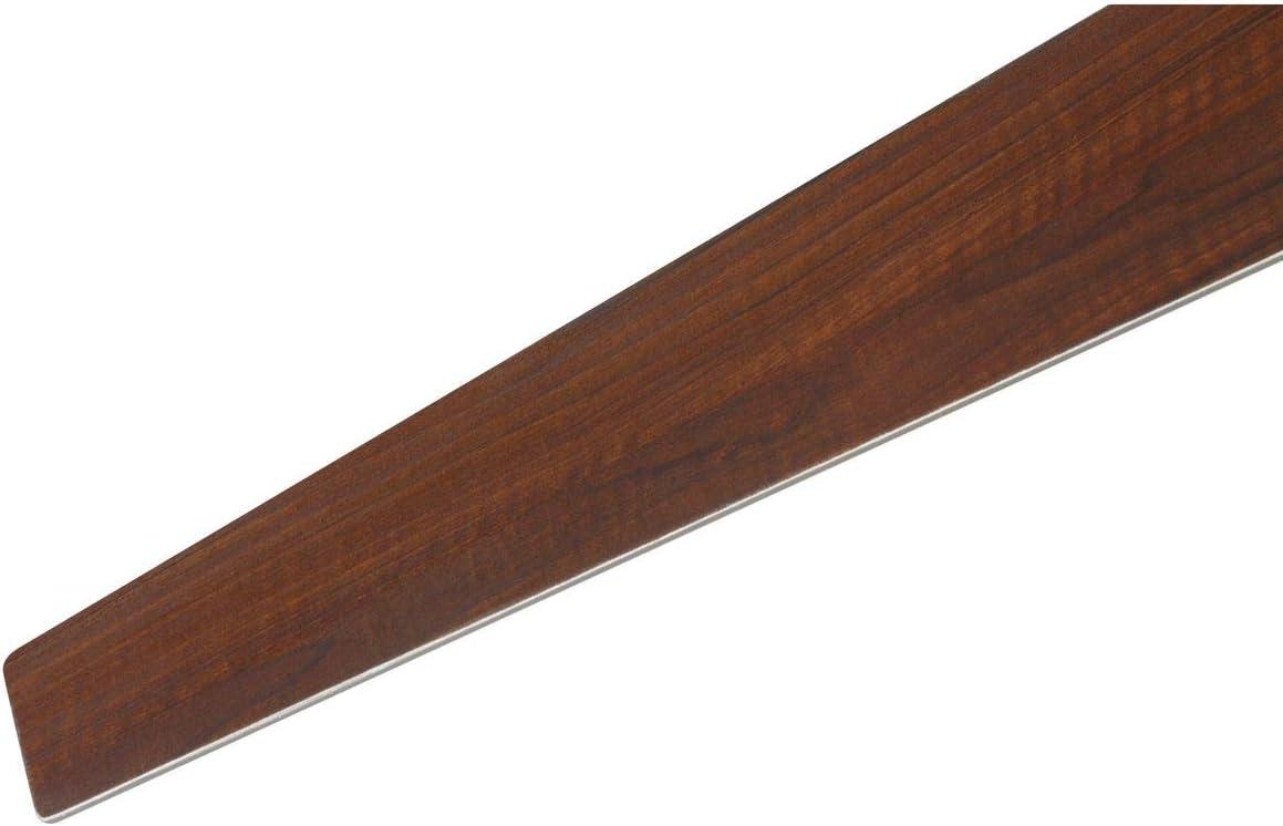 image:imageProgress Lighting Braden Collection 44Inch Reversible WhiteNatural Cherry 3Blade Matte White LED MidCentury Modern Indoor Hugger Ceiling FanNickel