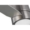 Progress Lighting Braden Collection 44-Inch Reversible White/Natural Cherry 3-Blade Matte White LED Mid-Century Modern Indoor Hugger Ceiling Fan(Nickel)
