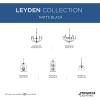 Progress Lighting Leyden Collection 5-Light Matte Black Farmhouse Chandelier Light, 20.00×22.38×22.38(Black)