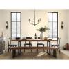 Progress Lighting Leyden Collection 5-Light Matte Black Farmhouse Chandelier Light, 20.00×22.38×22.38(Matte Black)