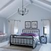 Progress Lighting Leyden Collection 5-Light Matte Black Farmhouse Chandelier Light, 20.00×22.38×22.38(Matte Black)
