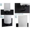 Progress Lighting Merry Collection 3-Light Etched Glass Matte Black Transitional Bath Vanity Light