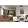 Progress Lighting Merry Collection Five-Light Chandelier, Transitional Hanging Ceiling Light Fixture for Dining Rooms, Foyers, Etched Glass, Matte Black
