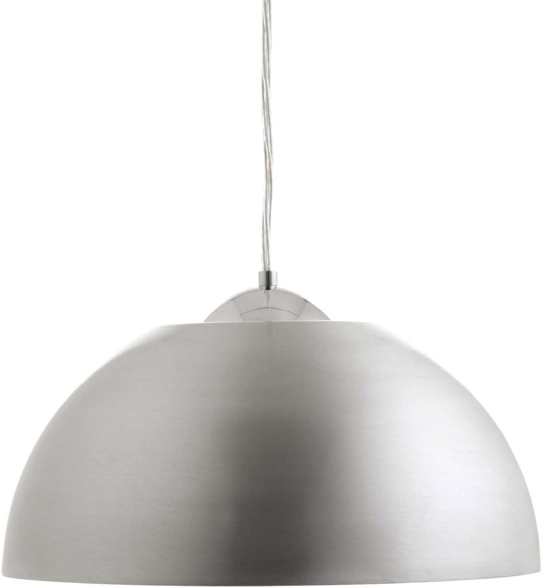 image:imageProgress Lighting 1LightPainted Silver Metal Shade Modern Pendant Light Dome LED Collection Indoor P53413030K9 WhiteGray
