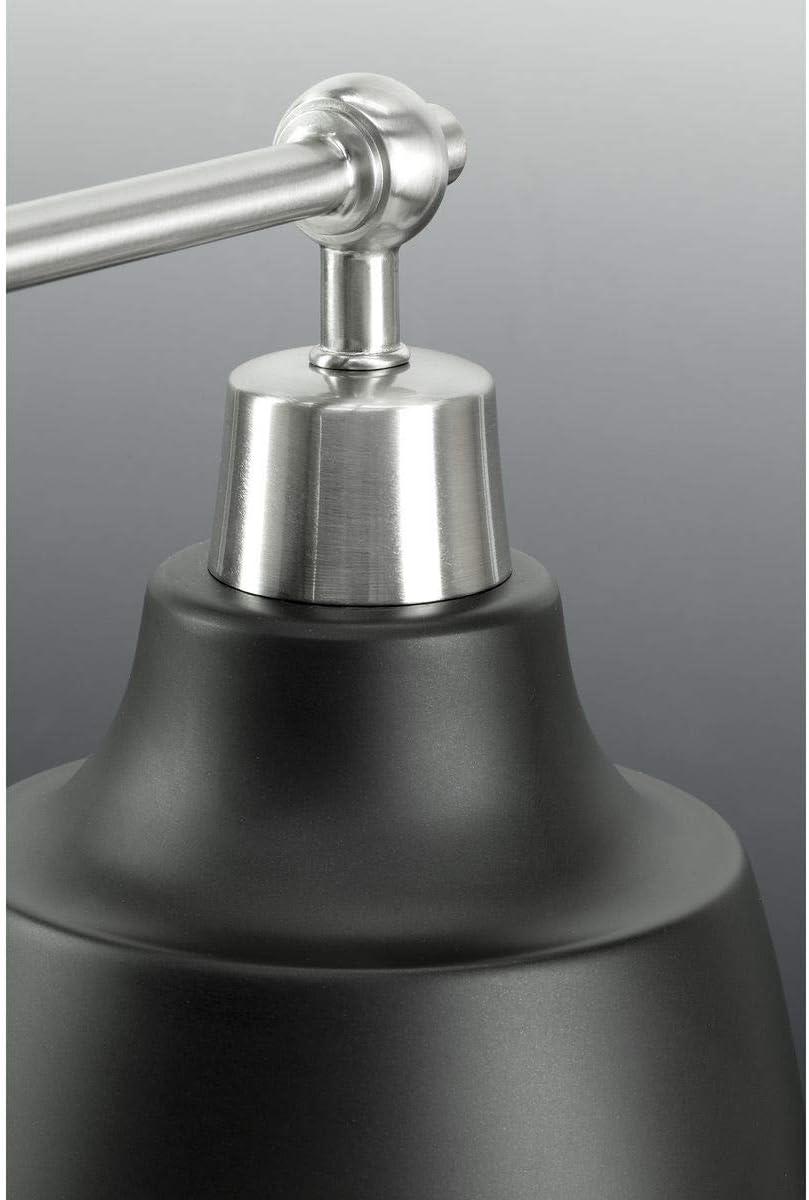 image:imageProgress Lighting Bramlett Collection 3Light White Metal Shade Coastal Bath Vanity Light Polished Chrome 838x2425x2425Nickel