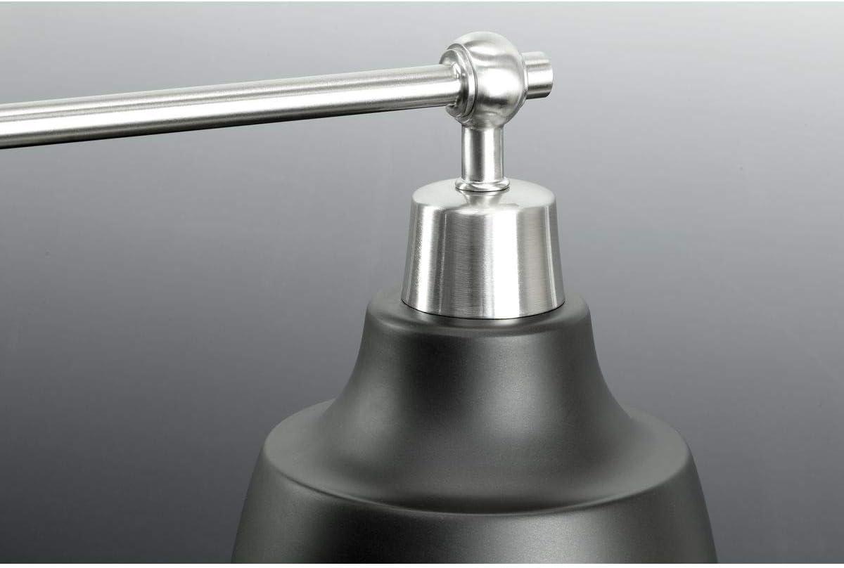 image:imageProgress Lighting Bramlett Collection 3Light White Metal Shade Coastal Bath Vanity Light Polished Chrome 838x2425x2425Nickel