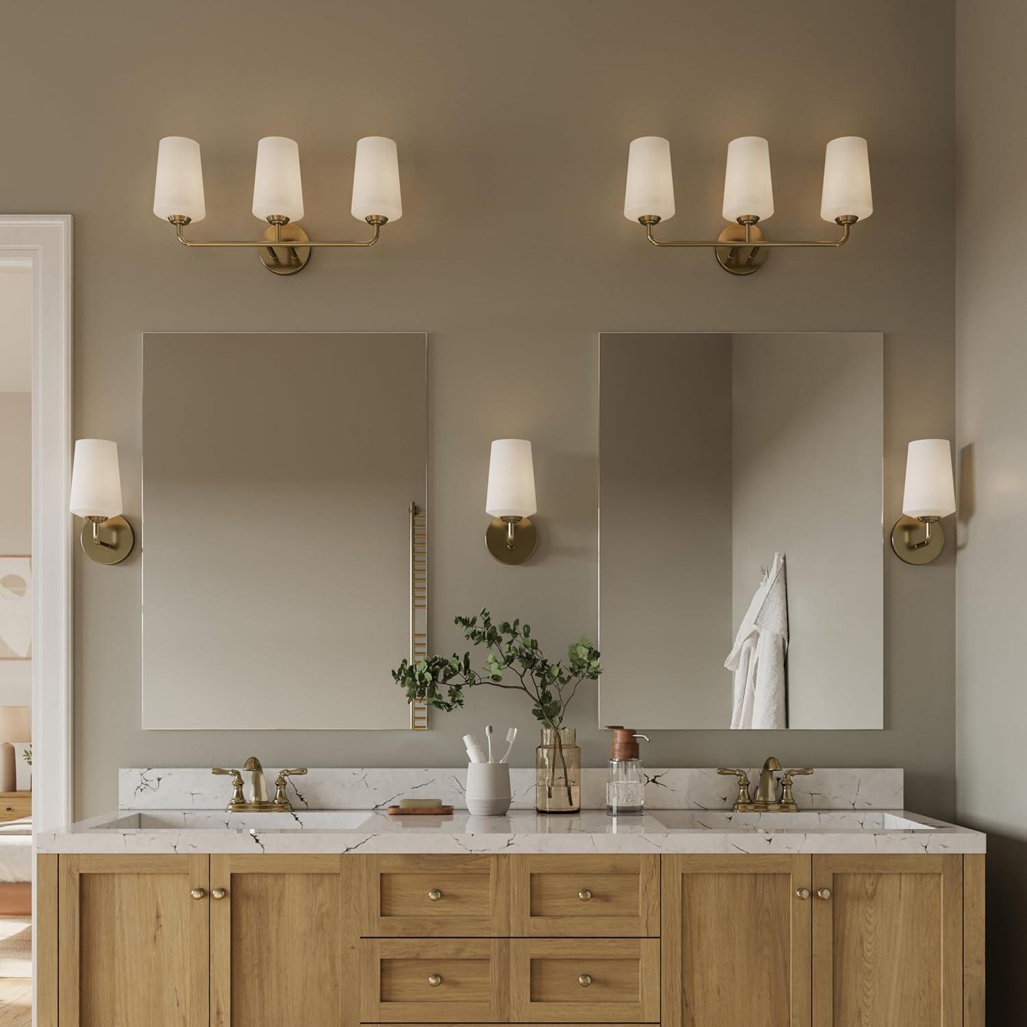image:imageProgress Lighting Celino Collection OneLight Wall Sconce with White Glass Shade