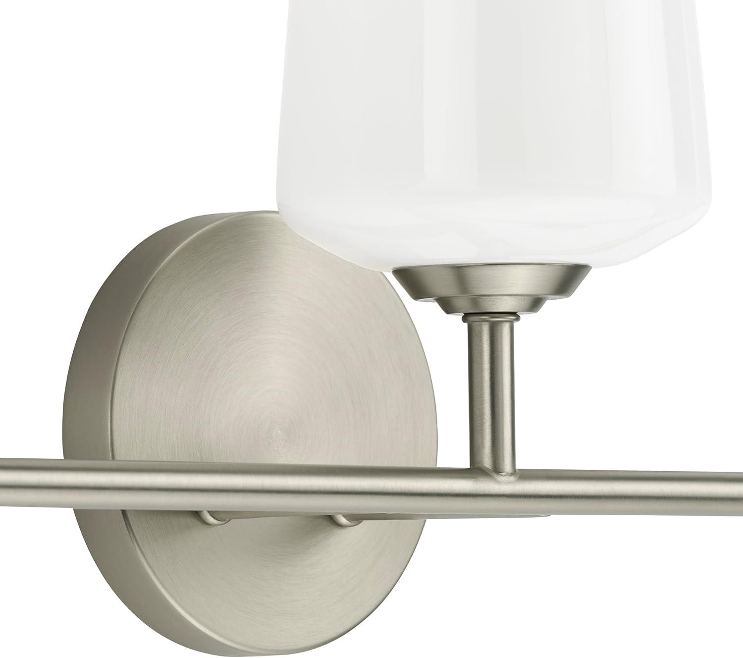image:imageProgress Lighting Celino Collection ThreeLight Vanity Light with White Glass Shades