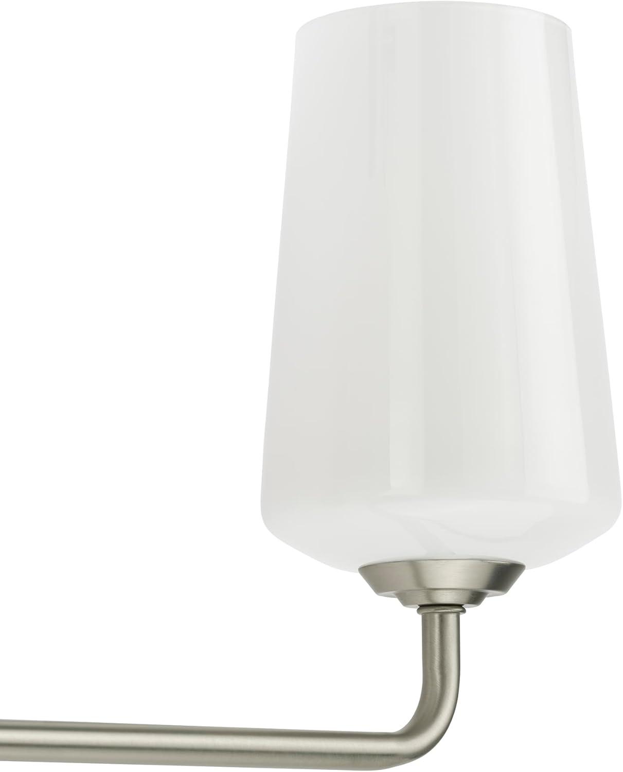 image:imageProgress Lighting Celino Collection ThreeLight Vanity Light with White Glass Shades