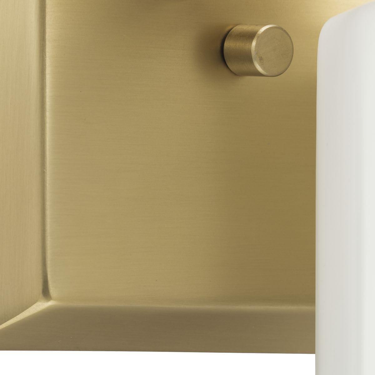 image:imageProgress Lighting Estrada 2237 in ThreeLight Brushed Gold Vanity Light with Opal Glass Shade