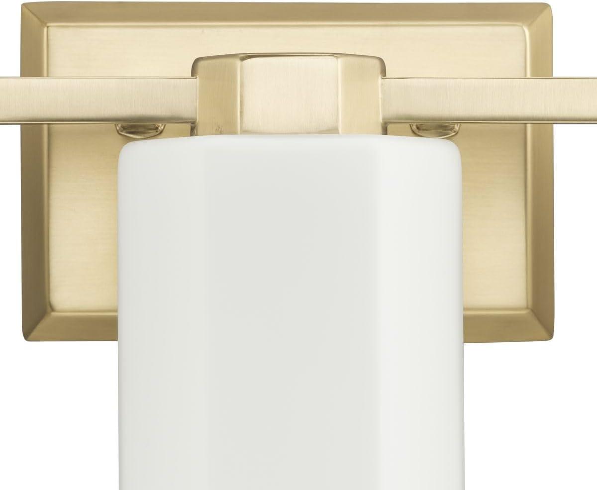 image:imageProgress Lighting Estrada 2237 in ThreeLight Brushed Gold Vanity Light with Opal Glass Shade