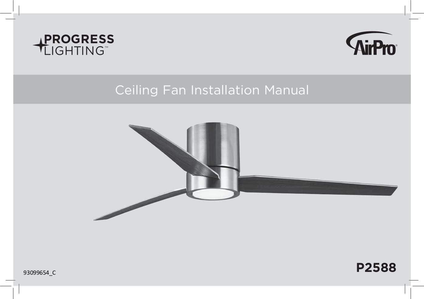 image:imageProgress Lighting P25882830K Braden MidCentury Modern Integrated LED Indoor Ceiling Fan Satin White with Light Kit and White Opal ShadeSatin White
