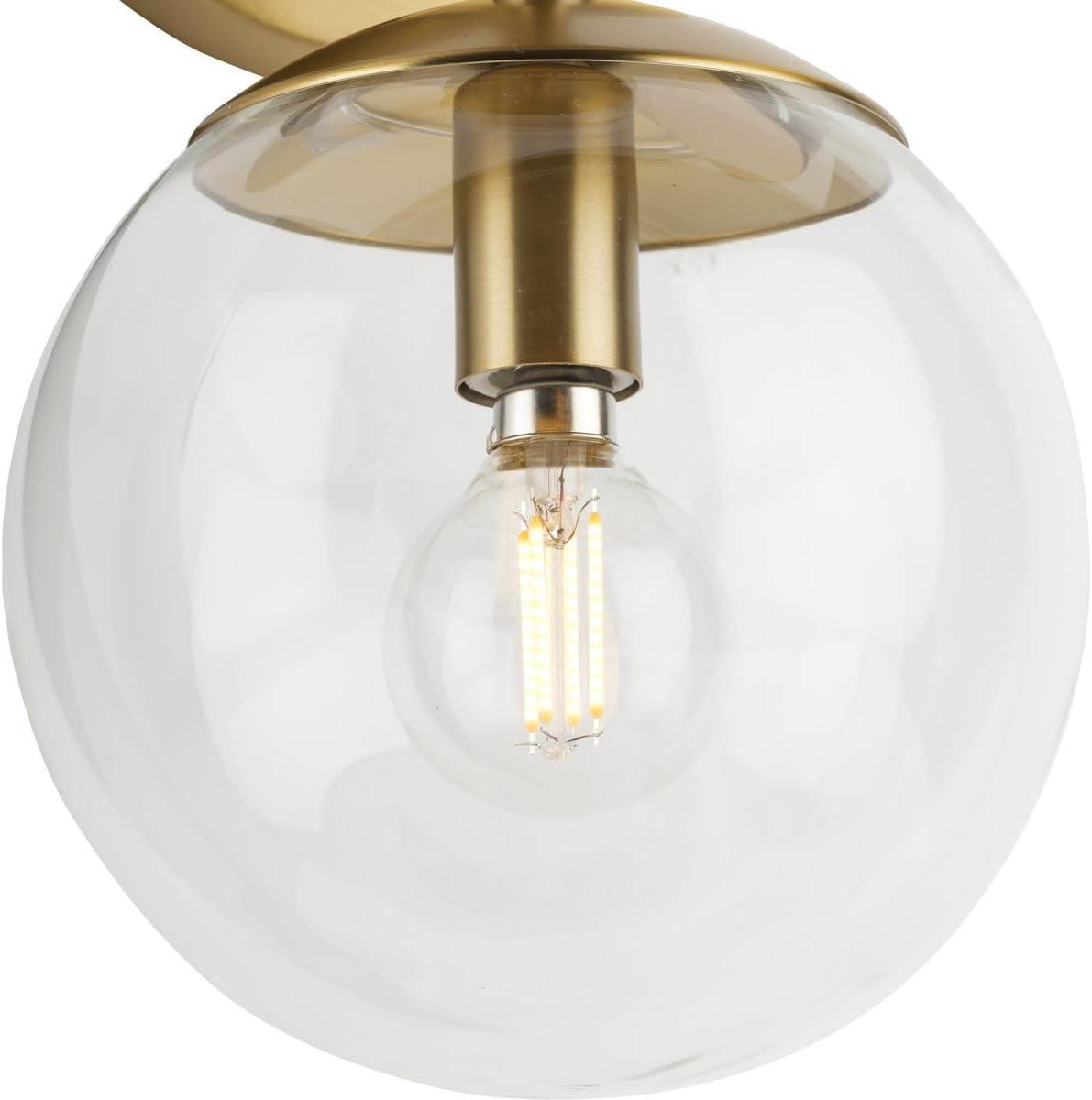 image:imageProgress Lighting P71011431M Atwell Collection 6 in TwoLight Matte Black MidCentury Modern Wall Sconce with Clear Glass ShadeBlack