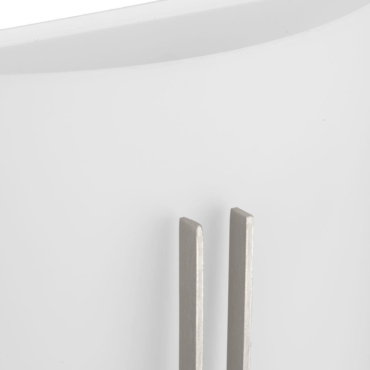 image:imageProgress Lighting P710118009 Modern Glass Sconce 12 in TwoLight Brushed Nickel Wall Sconce with Etched Glass Shade