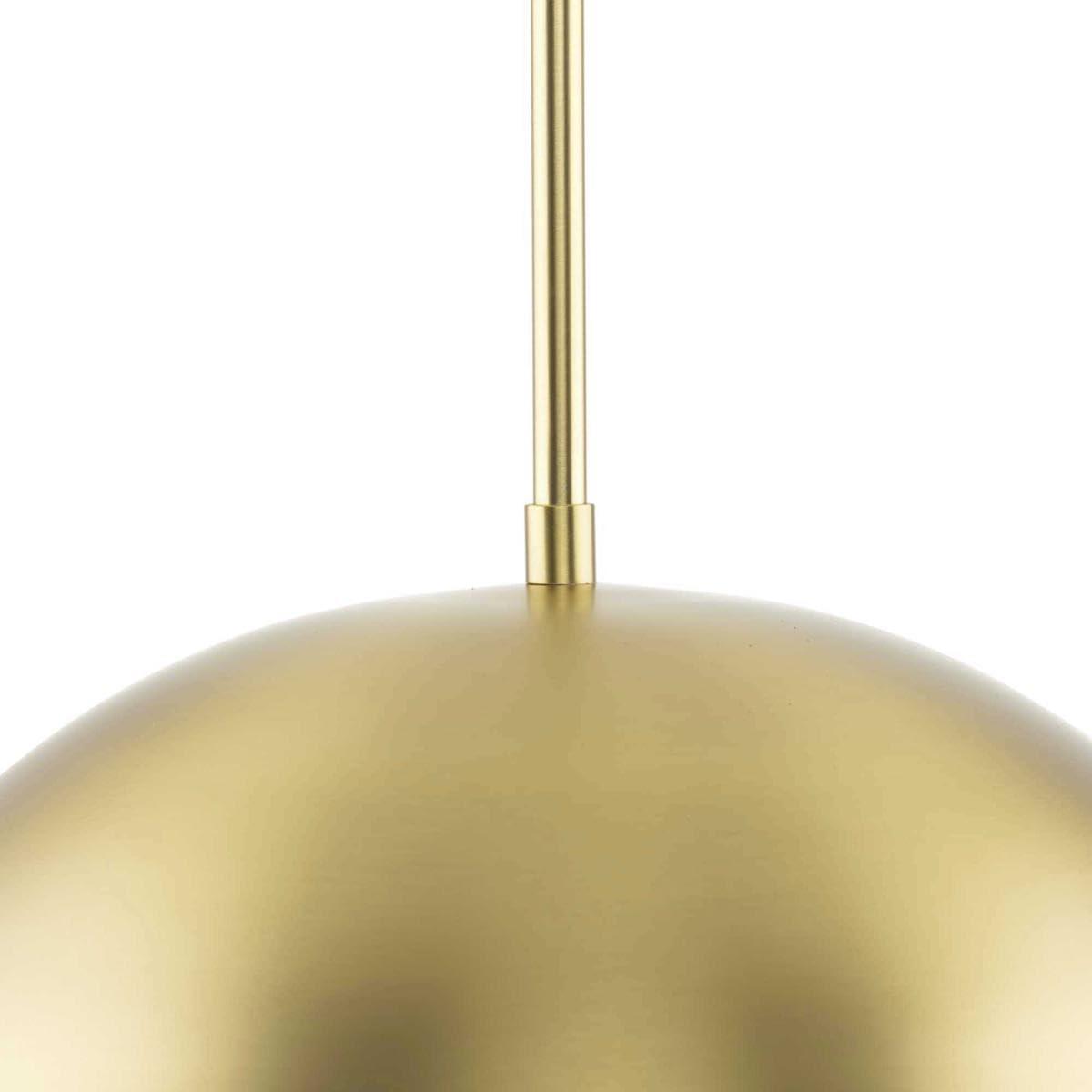 image:imageProgress Lighting Perimeter Collection OneLight Brushed Gold MidCentury Modern Pendant with Metal Shade P500379191Brushed Gold