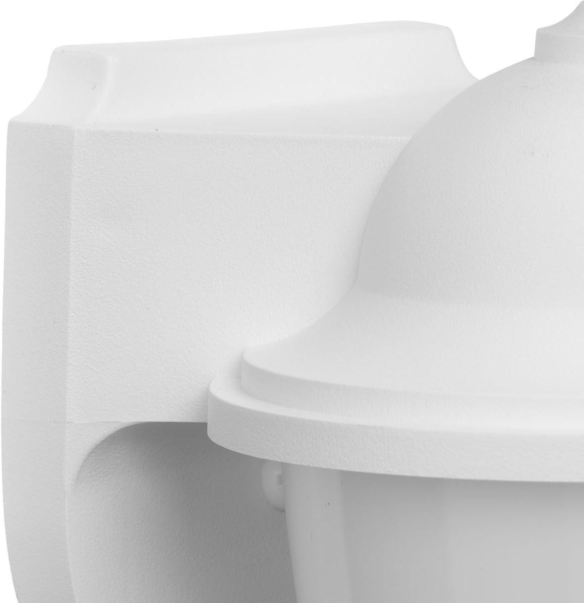 image:imageProgress Lighting Polycarbonate Outdoor 1Light White Acrylic Shade Traditional Outdoor Wall Lantern Light Textured BlackWhite