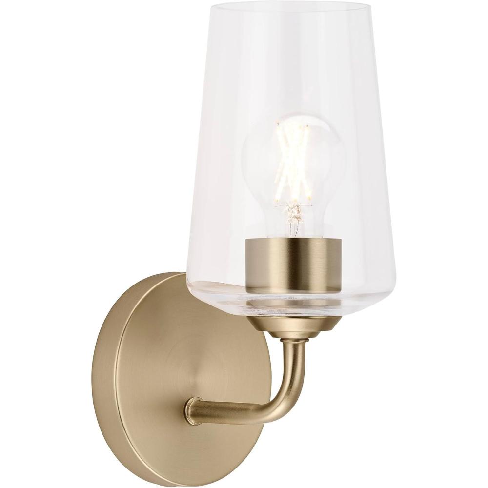 image:imageProgress Lighting Celino Collection OneLight Wall Sconce with Clear Glass Shade