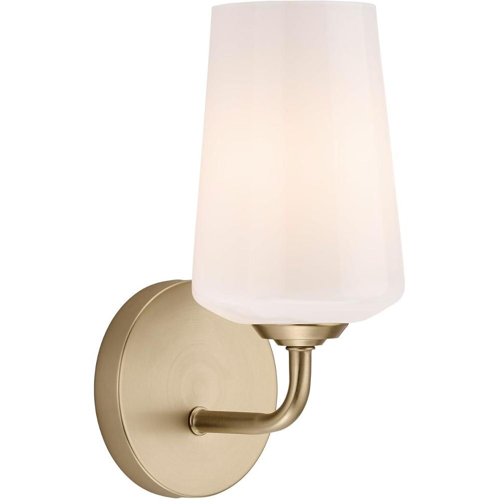 image:imageProgress Lighting Celino Collection OneLight Wall Sconce with White Glass Shade
