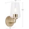 Progress Lighting Celino Collection One-Light Wall Sconce with Clear Glass Shade