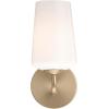 Progress Lighting Celino Collection One-Light Wall Sconce with White Glass Shade