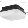 Progress Lighting Hard-Nox Collection 1-Light Black Polycarbonate Shade Commercial Grade Outdoor Wall Or Ceiling Mounted Fixture