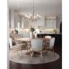 Progress Lighting Inspire Collection 6-Light White Linen Shade Traditional Chandelier Light Antique Bronze(Nickel)