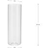 Progress Lighting Linen Fabric Accessory Shade, Elara Collection, Indoor, P860059-000, No Finish(Clear)