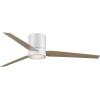 Progress Lighting P2588-2830K Braden Mid-Century Modern Integrated LED Indoor Ceiling Fan Satin White with Light Kit and White Opal Shade(Satin White)