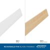 Progress Lighting P2588-2830K Braden Mid-Century Modern Integrated LED Indoor Ceiling Fan Satin White with Light Kit and White Opal Shade(Satin White)