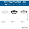 Progress Lighting P260002-028-30 AirPro 1-Light Transitional Integrated LED Edgelit Ceiling Fan Light Kit Satin White with Opal Shade