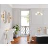 Progress Lighting P710114-31M Atwell Collection 6 in. Two-Light Matte Black Mid-Century Modern Wall Sconce with Clear Glass Shade(Black)