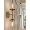 Progress Lighting P710114-31M Atwell Collection 6 in. Two-Light Matte Black Mid-Century Modern Wall Sconce with Clear Glass Shade(Black)